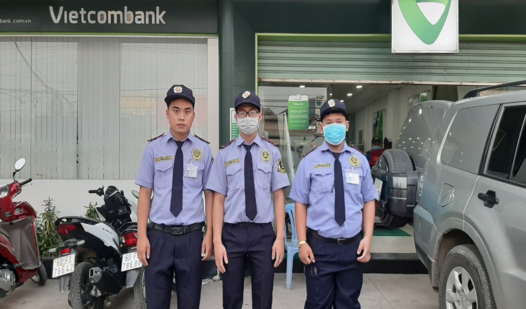 Bảo Vệ Yuki nhận nhiệm vụ tại Ngân hàng Vietcombank - PGD Nam Thuận An